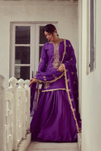 Arisya - Purple Kurta lehenga Dupatta Set