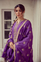 Arisya - Purple Kurta lehenga Dupatta Set
