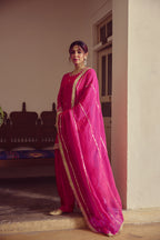 Zehn - Pink Short Kurta farshi Set