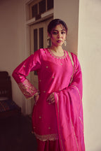 Zehn - Pink Short Kurta farshi Set