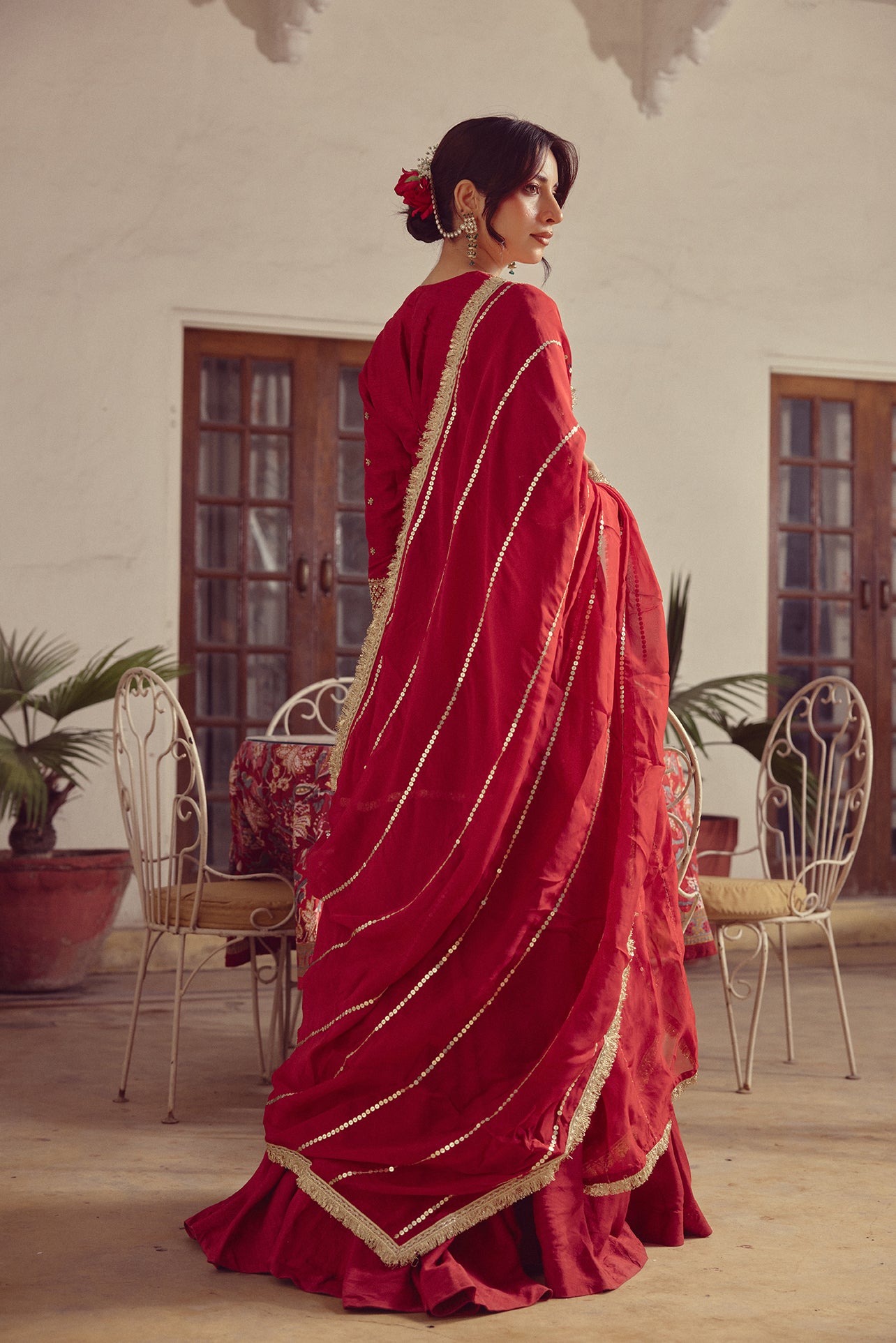 Zyra - Red Kurta & Lehenga Set