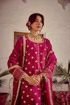 Rua - Magenta Kurta Set with Dupatta