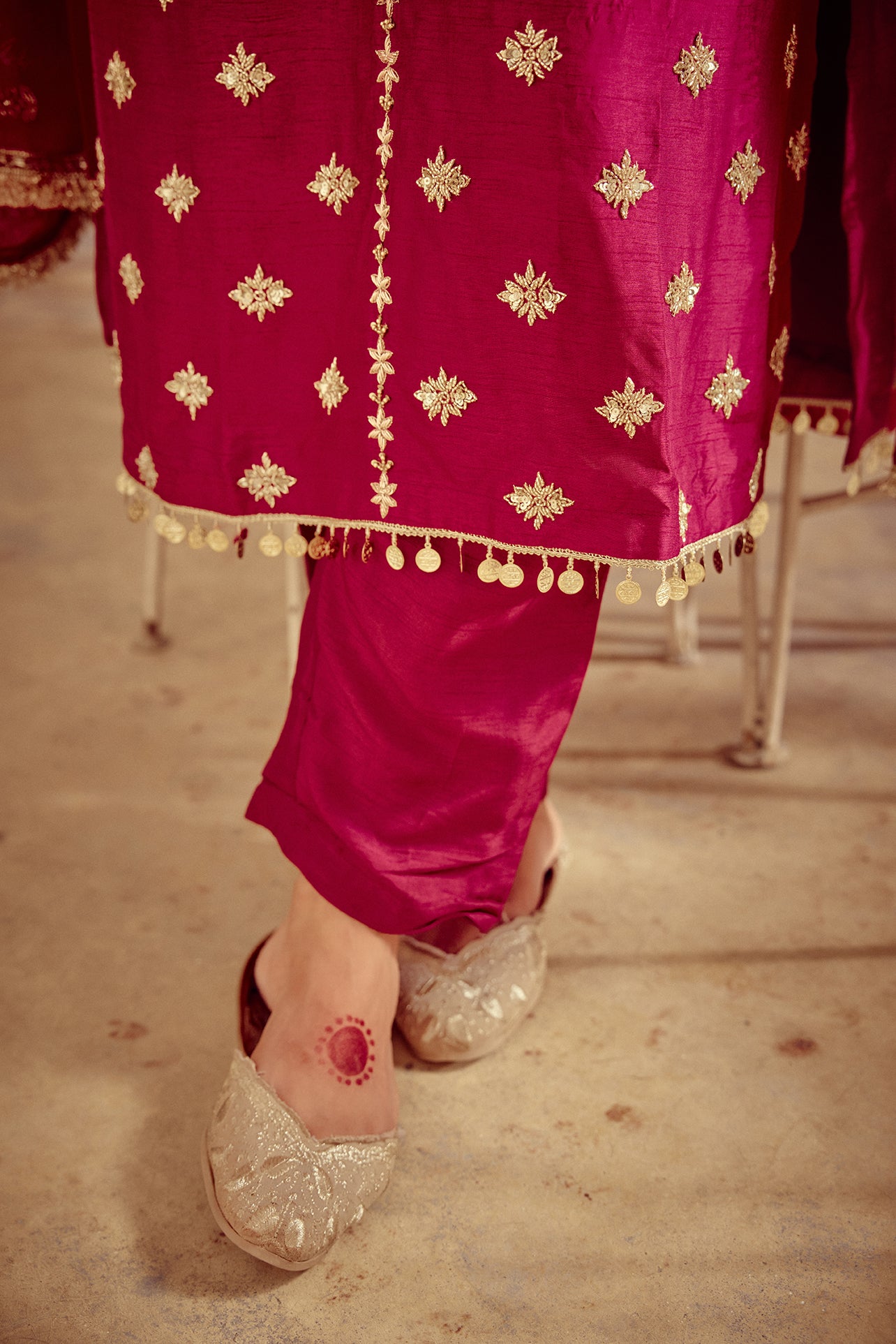 Rua - Magenta Kurta Set with Dupatta