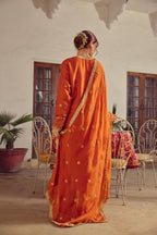 Izhai - Rust Kurta Pant Set with Dupatta