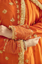 Izhai - Rust Kurta Pant Set with Dupatta