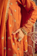 Izhai - Rust Kurta Pant Set with Dupatta