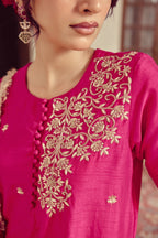 Lehr - Pink Kurta, Pant and Dupatta Set