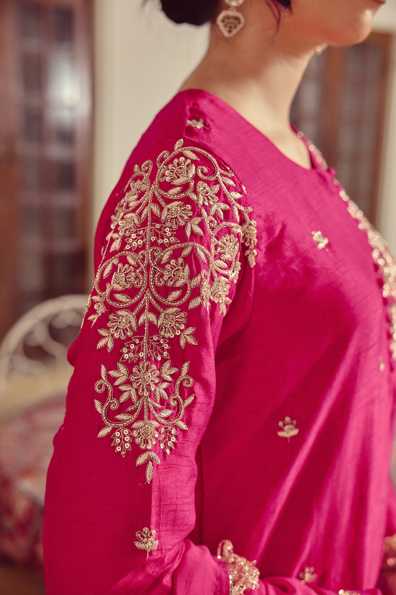 Lehr - Pink Kurta, Pant and Dupatta Set