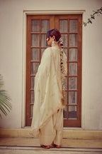Raya - Gold Ivory Kurta Farshi Set
