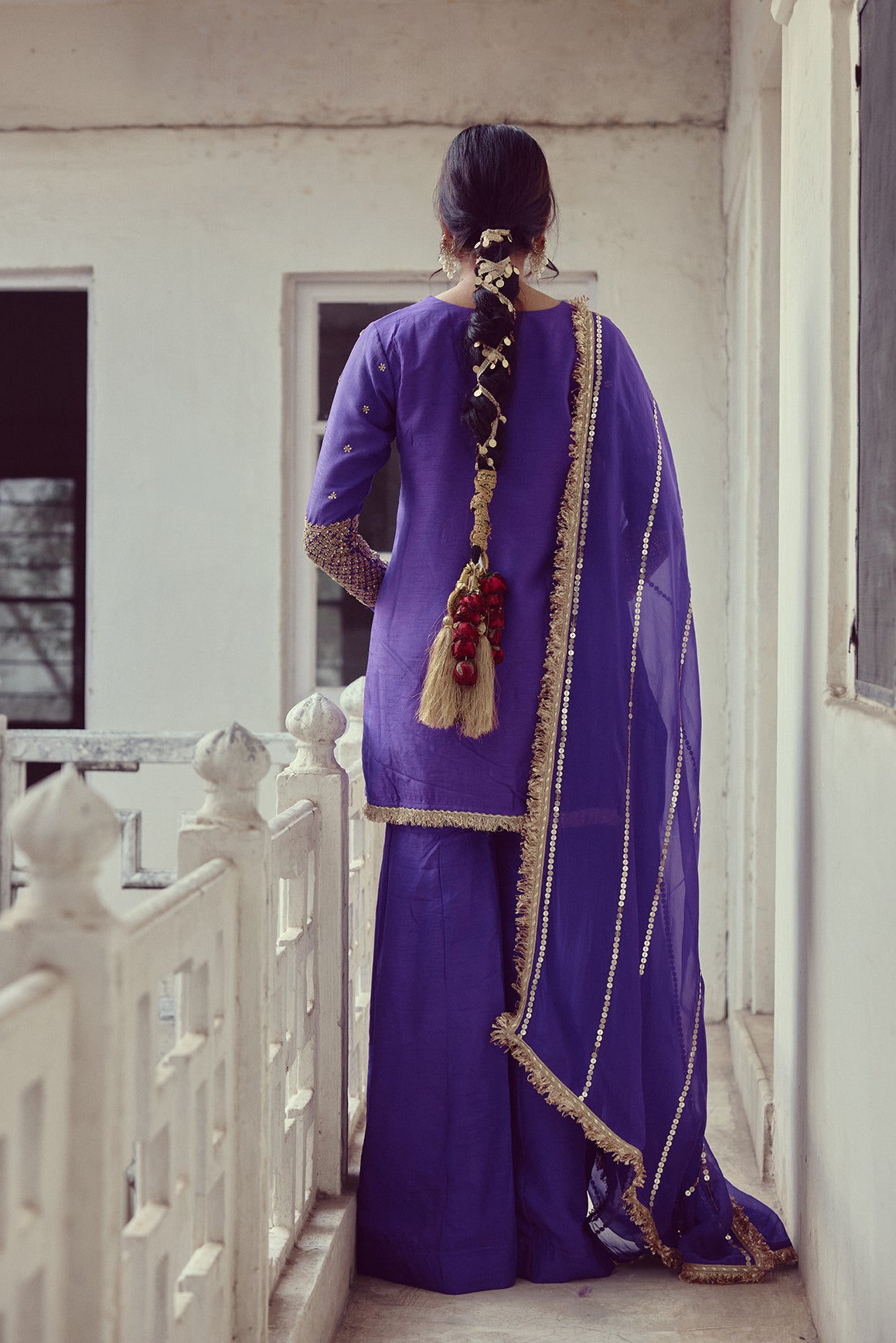 Alara - Purple Kurta & Sharara Set