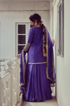Saj - Purple Kurta & Lehenga Set