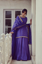 Saj - Purple Kurta & Lehenga Set