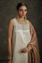 Ira - Ivory Zardozi Kurta Pant Set