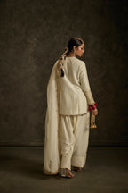 Heernur - Ivory Hand Embroidered kurta Set