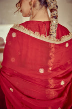 Naqsh - Red Kurta Sharara Set
