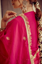 Nazm - Pink Kurta Lehenga Dupatta Set