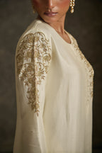 Suhraani - Ivory Embroidered Kurta Dress