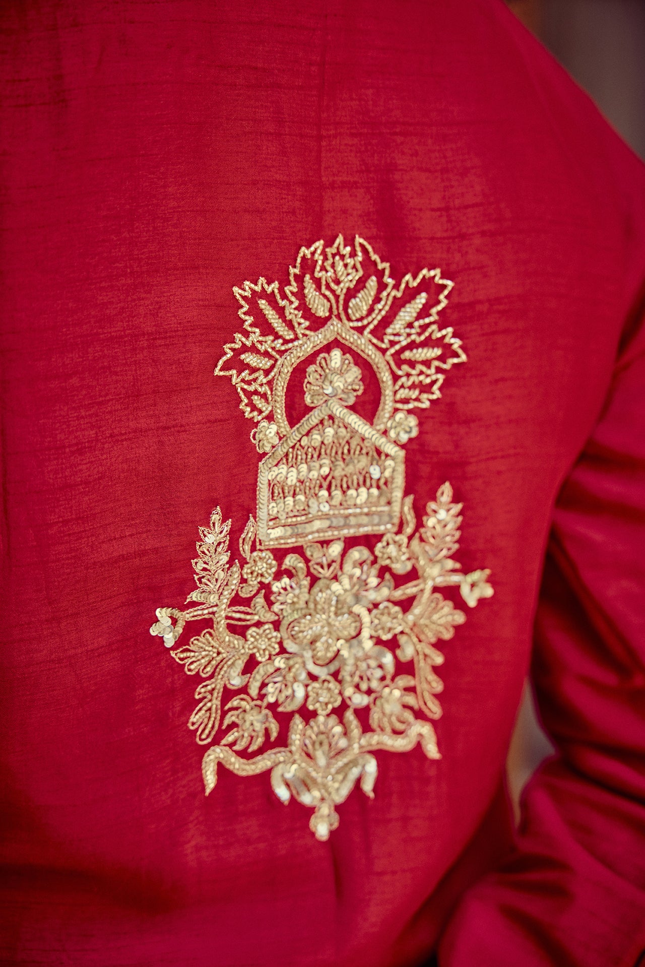 Raah - Red Kurta Sharara Dupatta Set